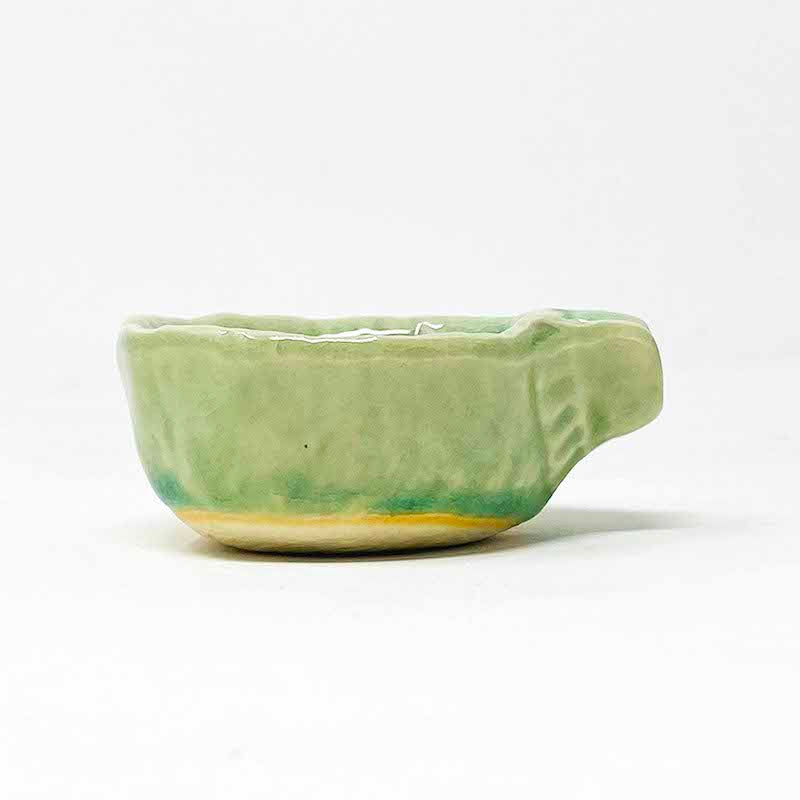 Small Katakuchi Dish Green (2.5"D x 1.25"H) image 4