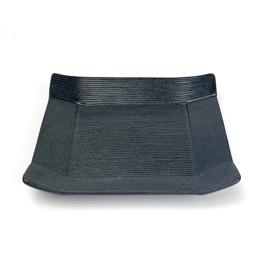 Sq. Dish Black Koyori (4.75"D) image 1