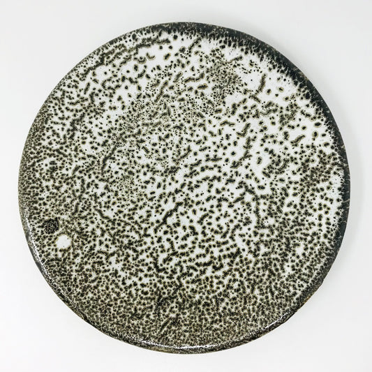 Footed Plate Zensai Karatsu-yu 唐津釉三ツ足前菜 (7.25"D) image 1