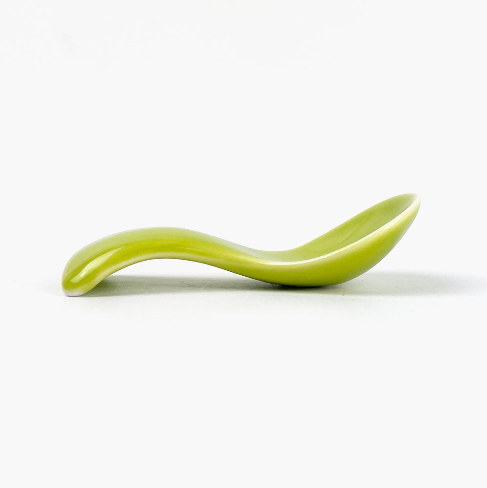 Chopstick Rest Spoon Green (3" x 1.5") image 3