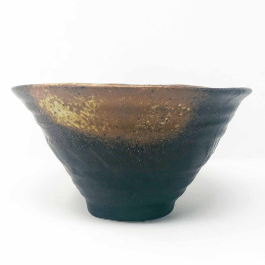 Bowl Dark Brown Bizen (8.5") image 1