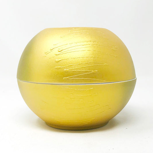 Covered Bowl Gold (5.5"D x4.3"H) image 1