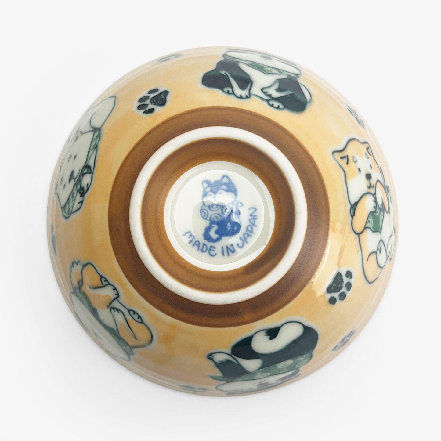 Rice Bowl Shiba Yellow (4.5"D)
