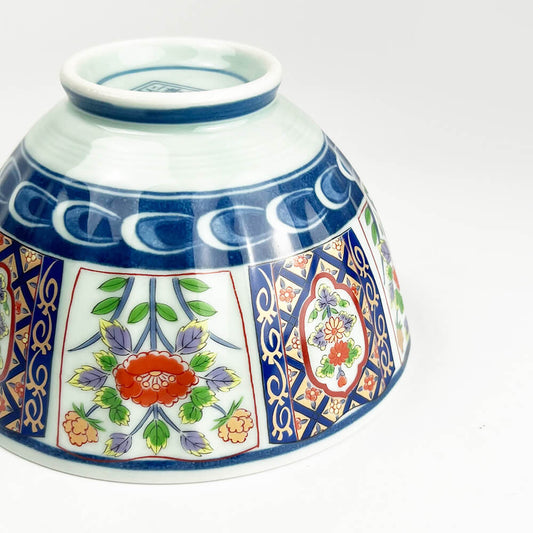 Arita Koimari Chrysanthemum Rice Bowl Set of 5 (4.75"D¼ image 9