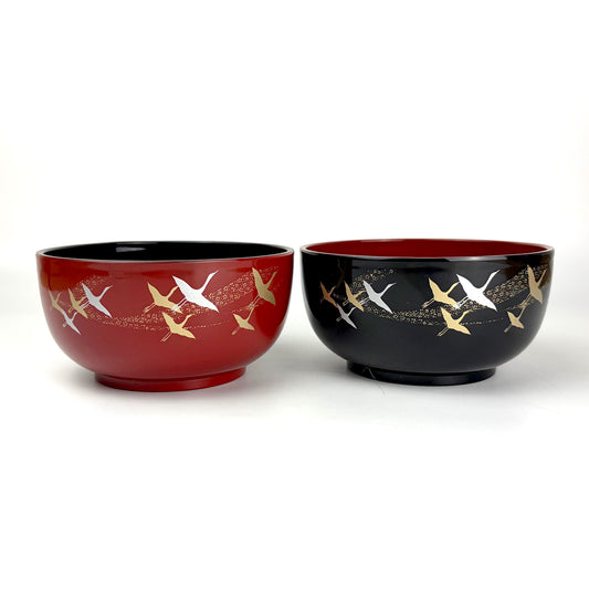 Plastic Soup Bowl Crane Red (26oz)