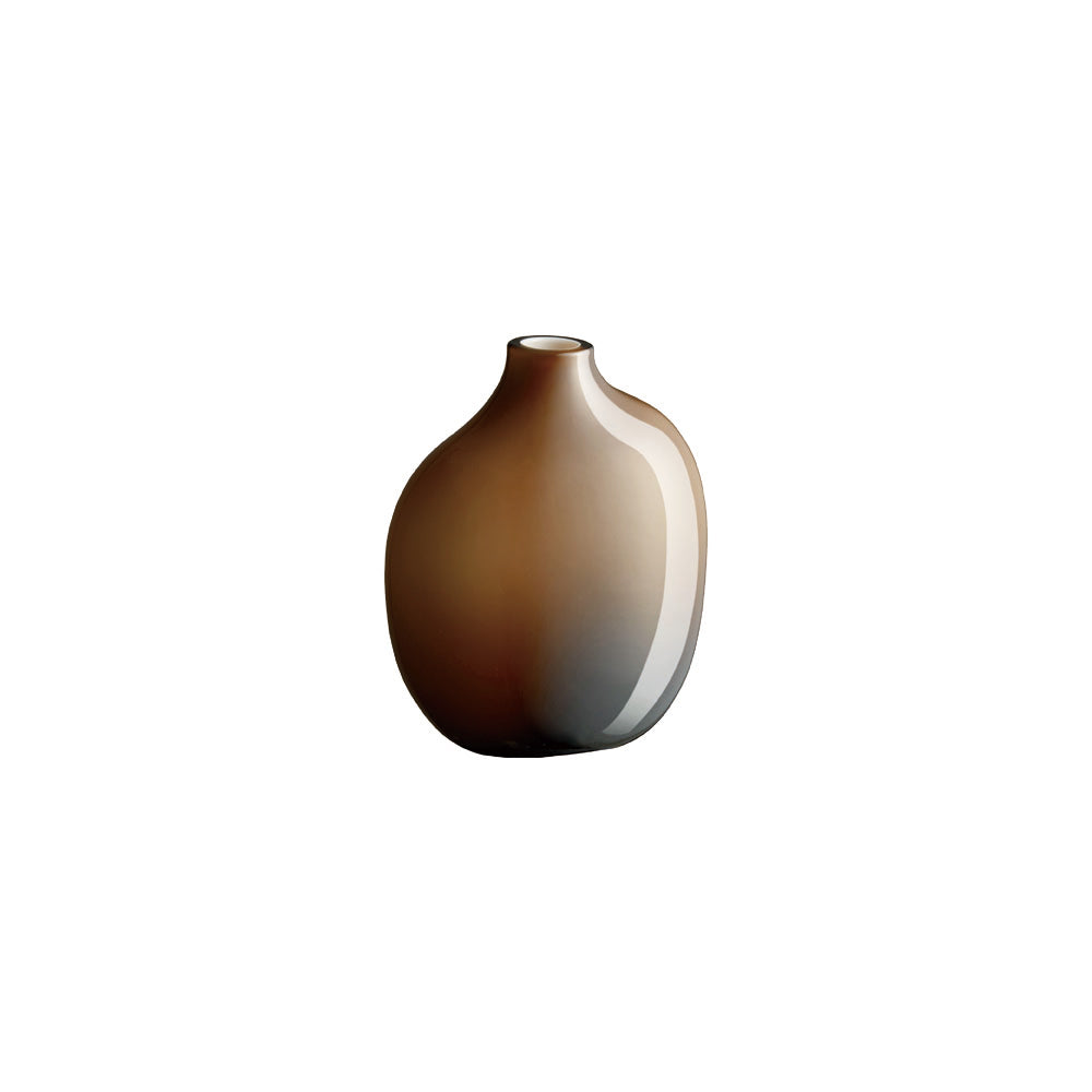KINTO SACCO Vase Glass 02 - Brown (2.4"x3.6"x4.4")