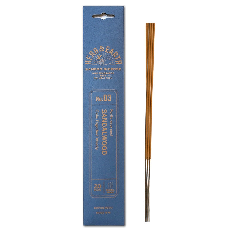 Nippon Kodo Herb & Earth Incense - Sandalwood (20 sticks) image 0