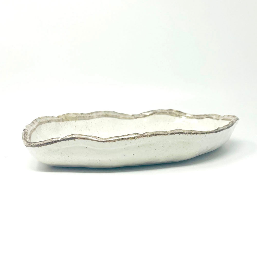 Oval Deep Plate Shirokaratsu (10.25"x7.25") image 5