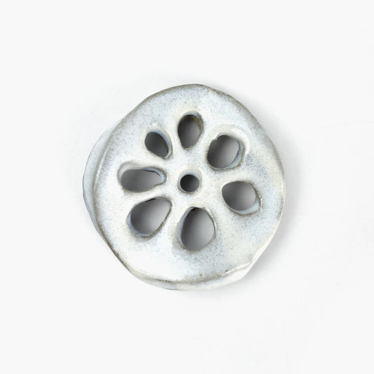 Chopstick Rest Renkon White (1.75"D) by Keishugama image 1