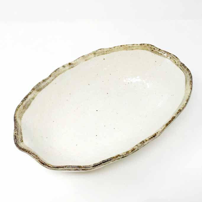 Oval Bowl Shiro Karatsu (10" x 6.5") image 4