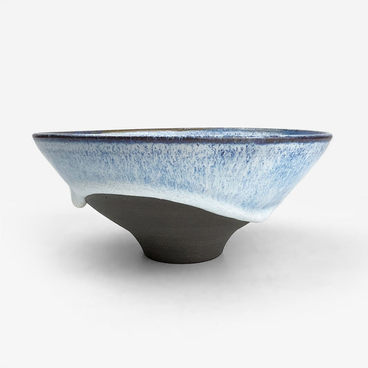 Bowl Aqua by Minoru Fukushima (5.25"D)