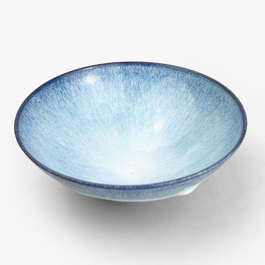 Bowl Aqua by Minoru Fukushima (7.25"D)
