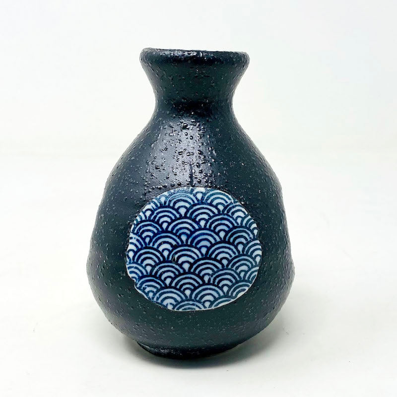 Navy Blue Seigaiha (青海波) Sake Set 1:4 image 7