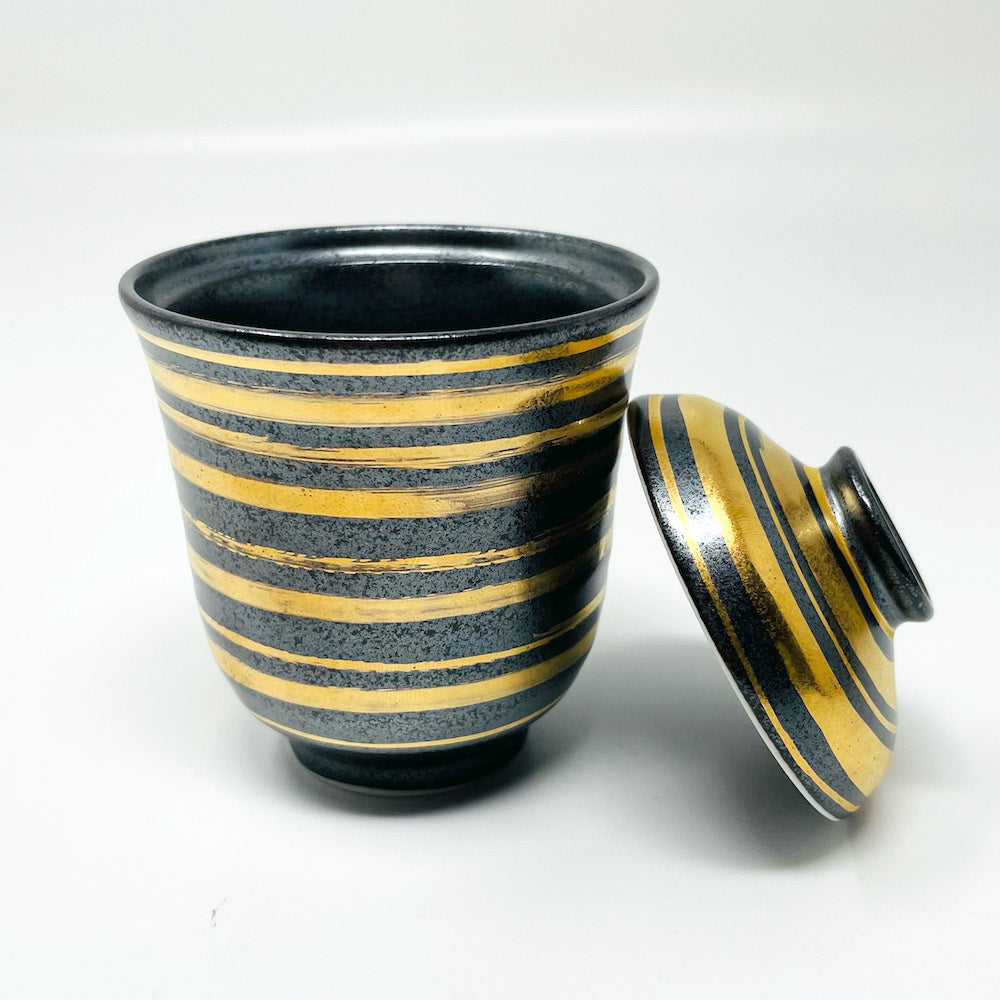 Cov. Soup Bowl Tenmoku Komasuji (4 fl.oz) image 5