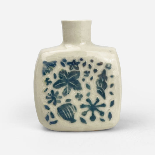 Mini Vase Blue by Yukiko Hagiwara (2.75"x2"x1")