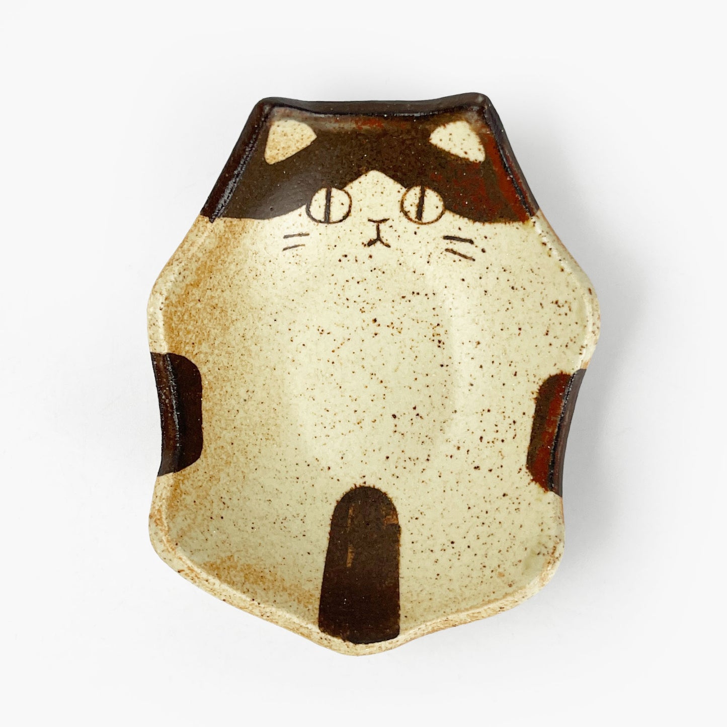 Animal Small Dish Cat (3.5" x 3") by Yoji Horikoshi