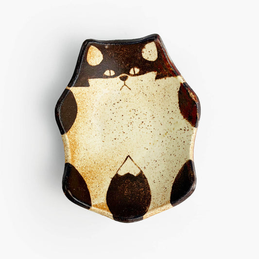 Animal Small Dish Fox (3.5" x 3") by Yoji Horikoshi