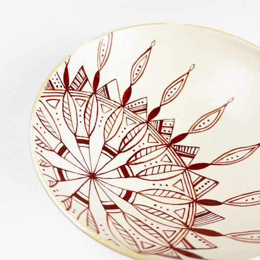 Shallow Bowl Akae by Chieko Watanabe (5.25"D)