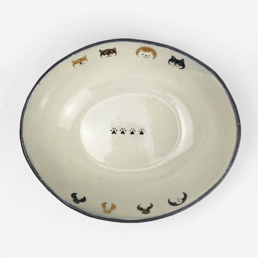 Deep Oval Bowl by GOMAYA SHIBAINU