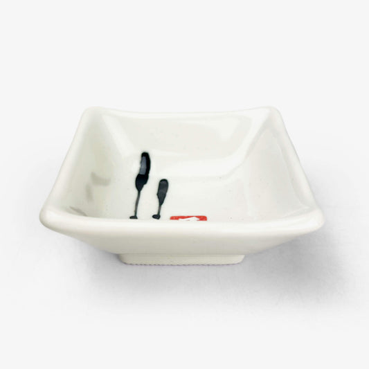 Sq. Dish Kuronagoshi (3.5"D)