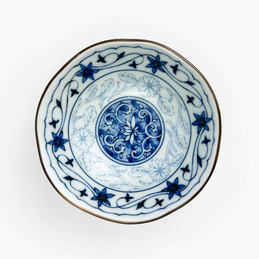 Kozuke Dish Blue Kobana (4.5"D)