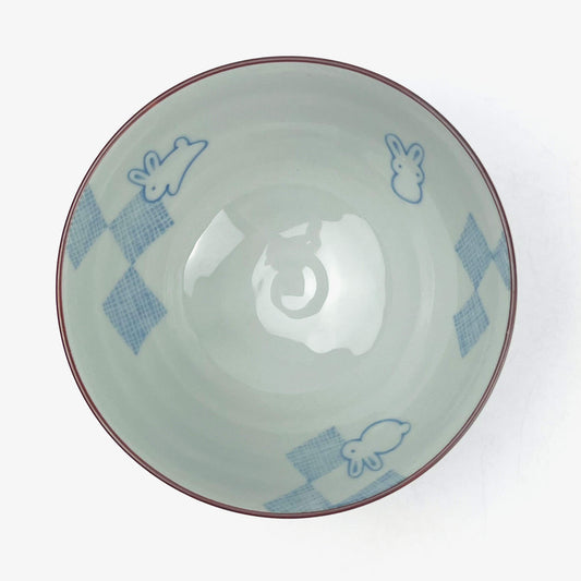 Rice Bowl Ichimatsu Usagi (5"D)
