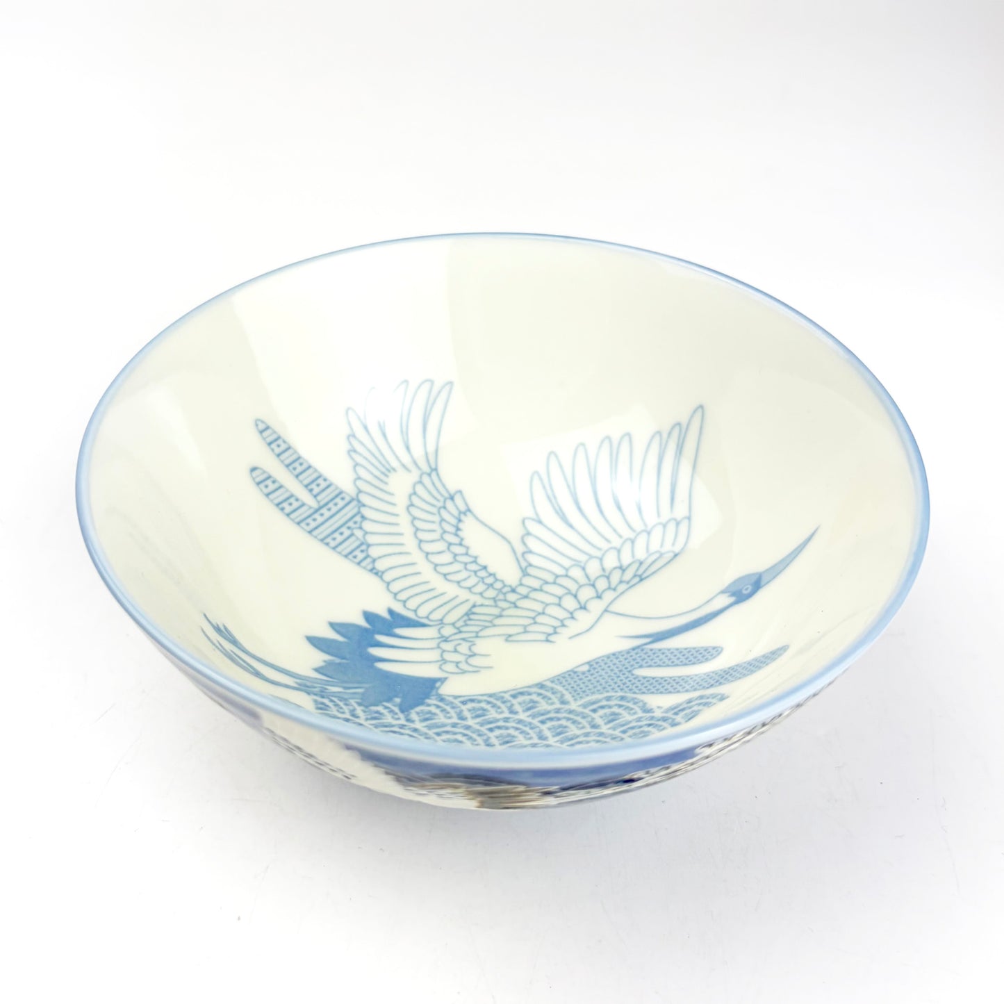 Crane Blue Rice Bowl Large (5.5"D)