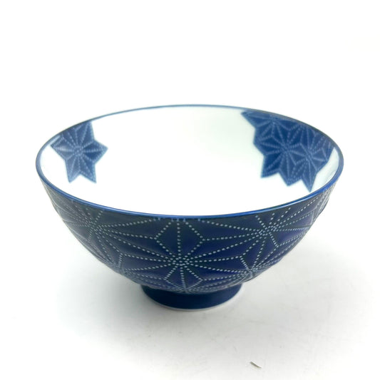 Rice Bowl Aizome Asanoha (4.5"D)