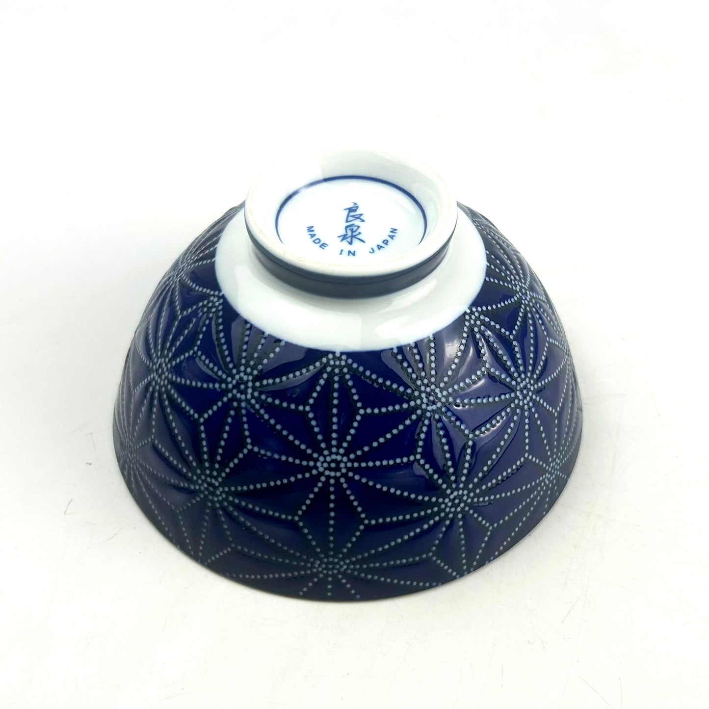 Rice Bowl Aizome Asanoha (4.5"D)