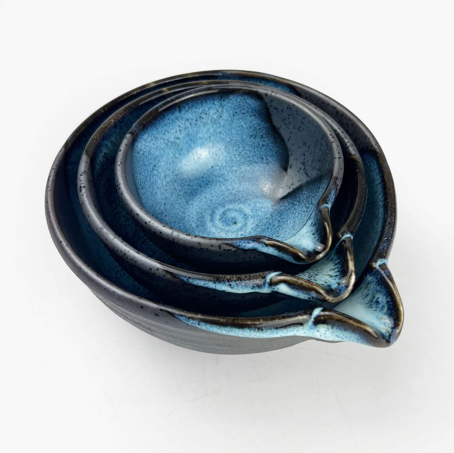 Katakuchi Bowl Blue Tenmoku Medium (4.5"D)