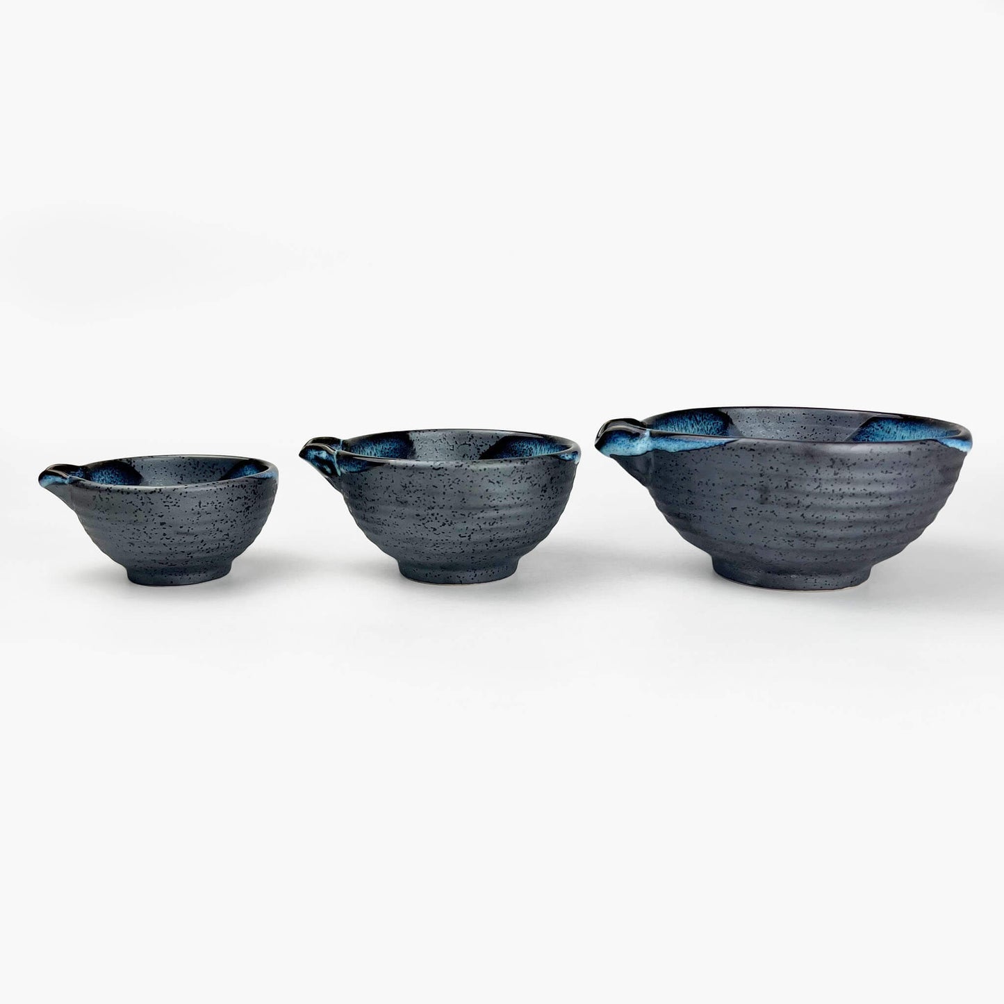 Katakuchi Bowl Blue Tenmoku Large (5.5"D)