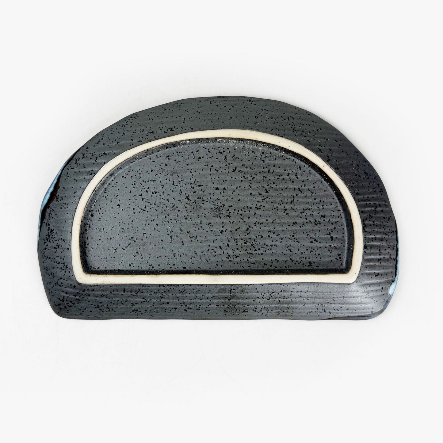 Plate Hangetsu Seiryu Tenmoku (8.25" x 5.25")