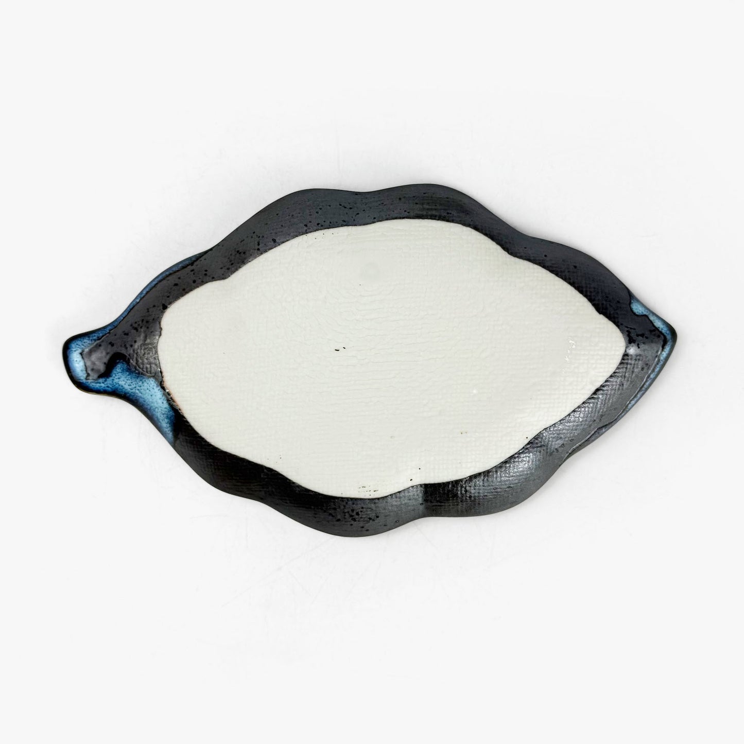 Leaf Dish Seiryu Tenmoku (7.5" x 4.25")