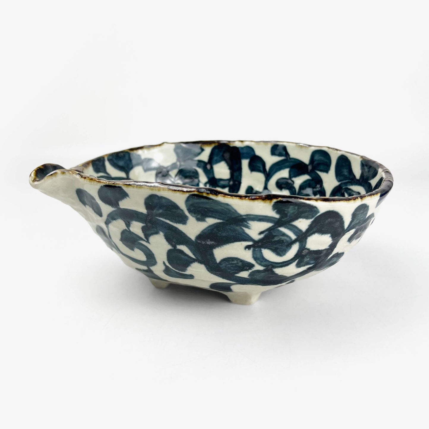 Kobachi Bowl Sometsuke Takokarakusa (9.75"x8")