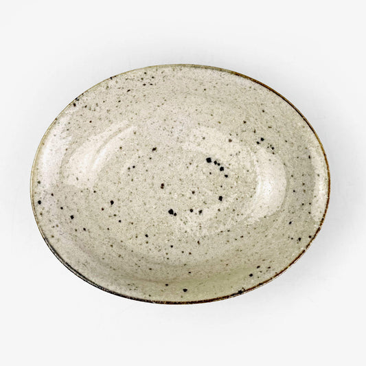 Small Oval Dish Tawami Fuchisabi (5.5"x4.5")