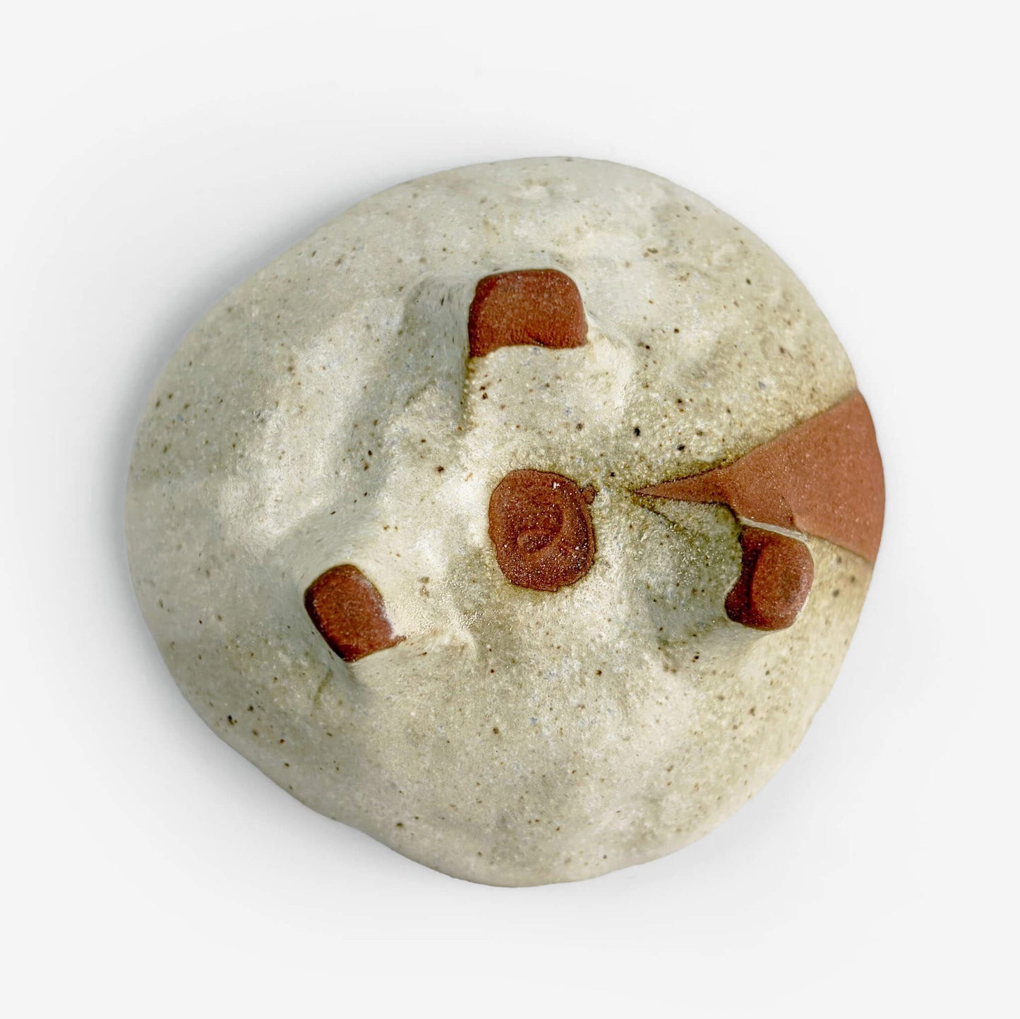 Footed Mamezara Chigiri Oribe