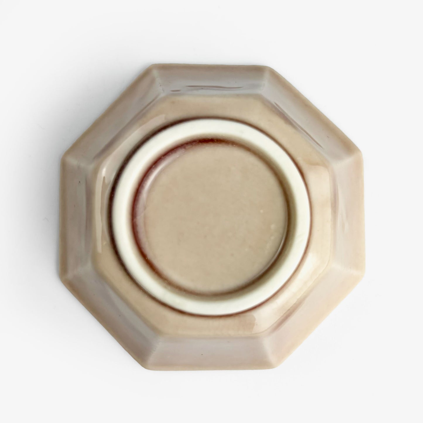 Small Chinmi Dish Hakkaku Rose Pink (2.75"D)