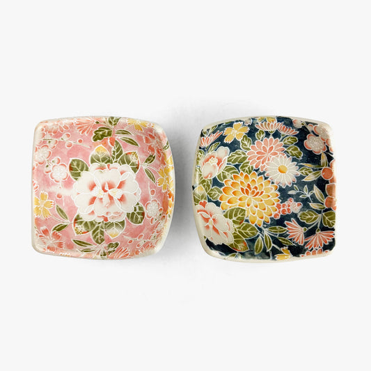 Sq. Dish Botan Nishiki Blue