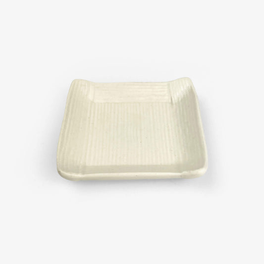 SQ. Chinmi Dish White (2"D)