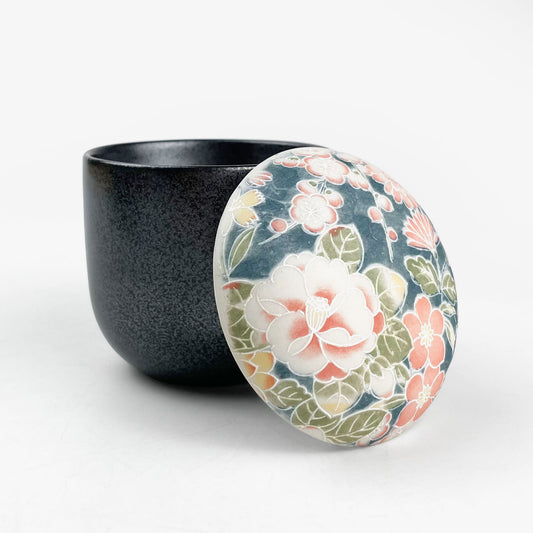 Cov. Mushiwan Bowl Botan Nishiki (4.5oz)
