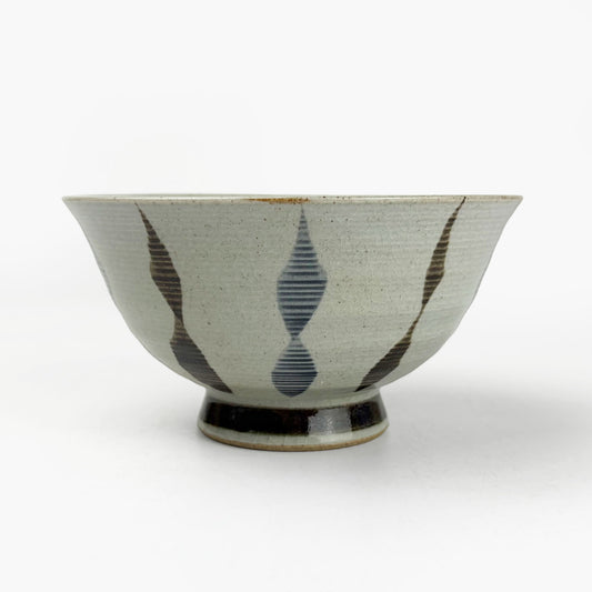 Arita Rice Bowl Nishoku Tokusa (5"D)