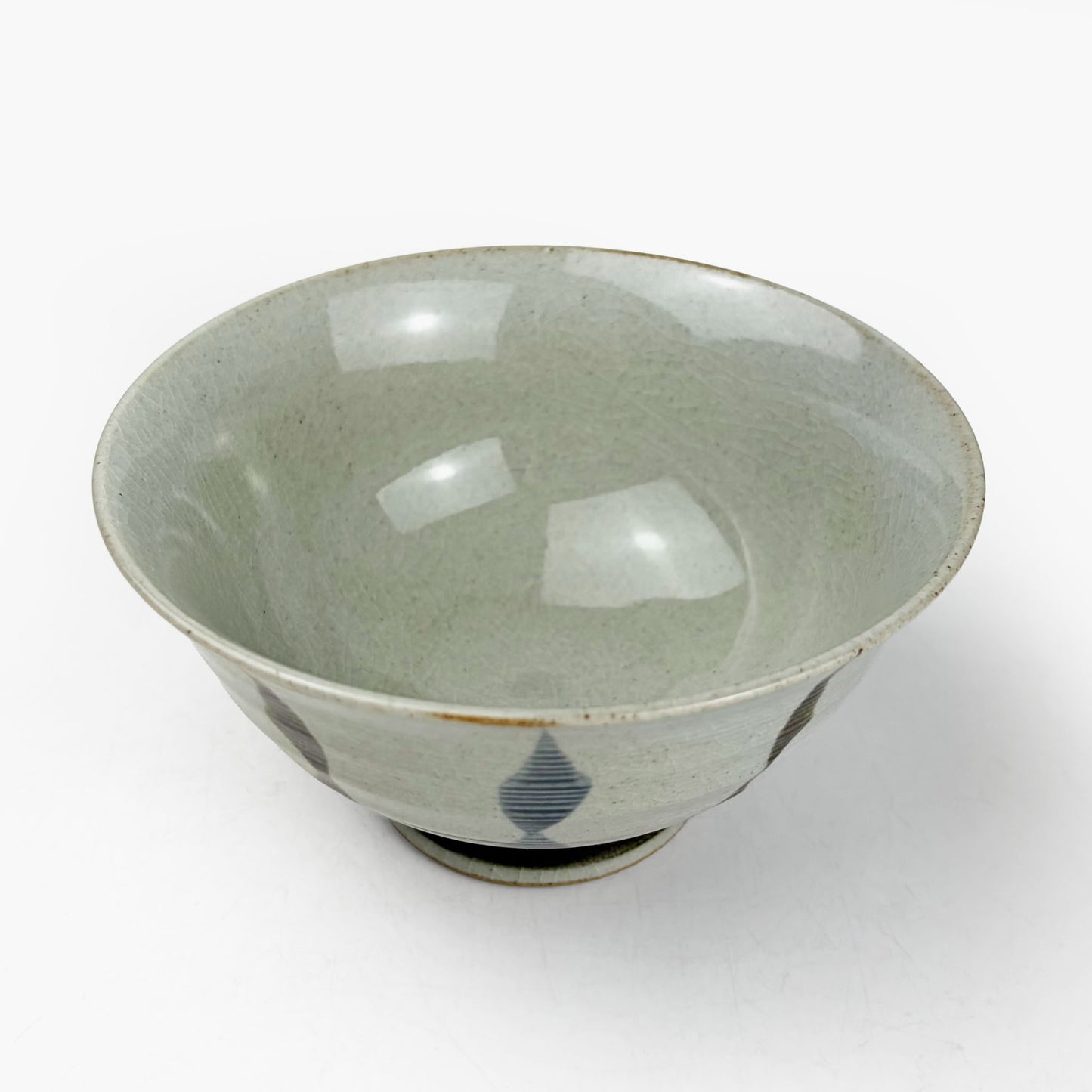 Arita Rice Bowl Nishoku Tokusa (5"D)