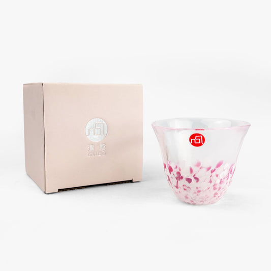 Tsugaru Vidro Glass Sake Cup Sakura (2.5 oz)