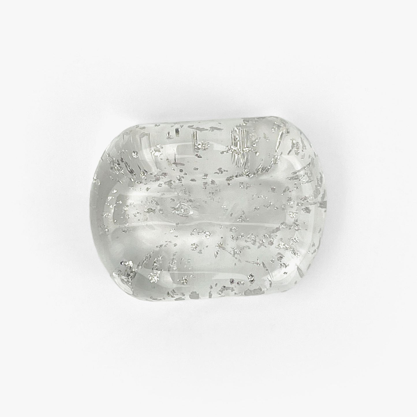 Glass mame Chopstick Rest Platinum (1.25"x1")