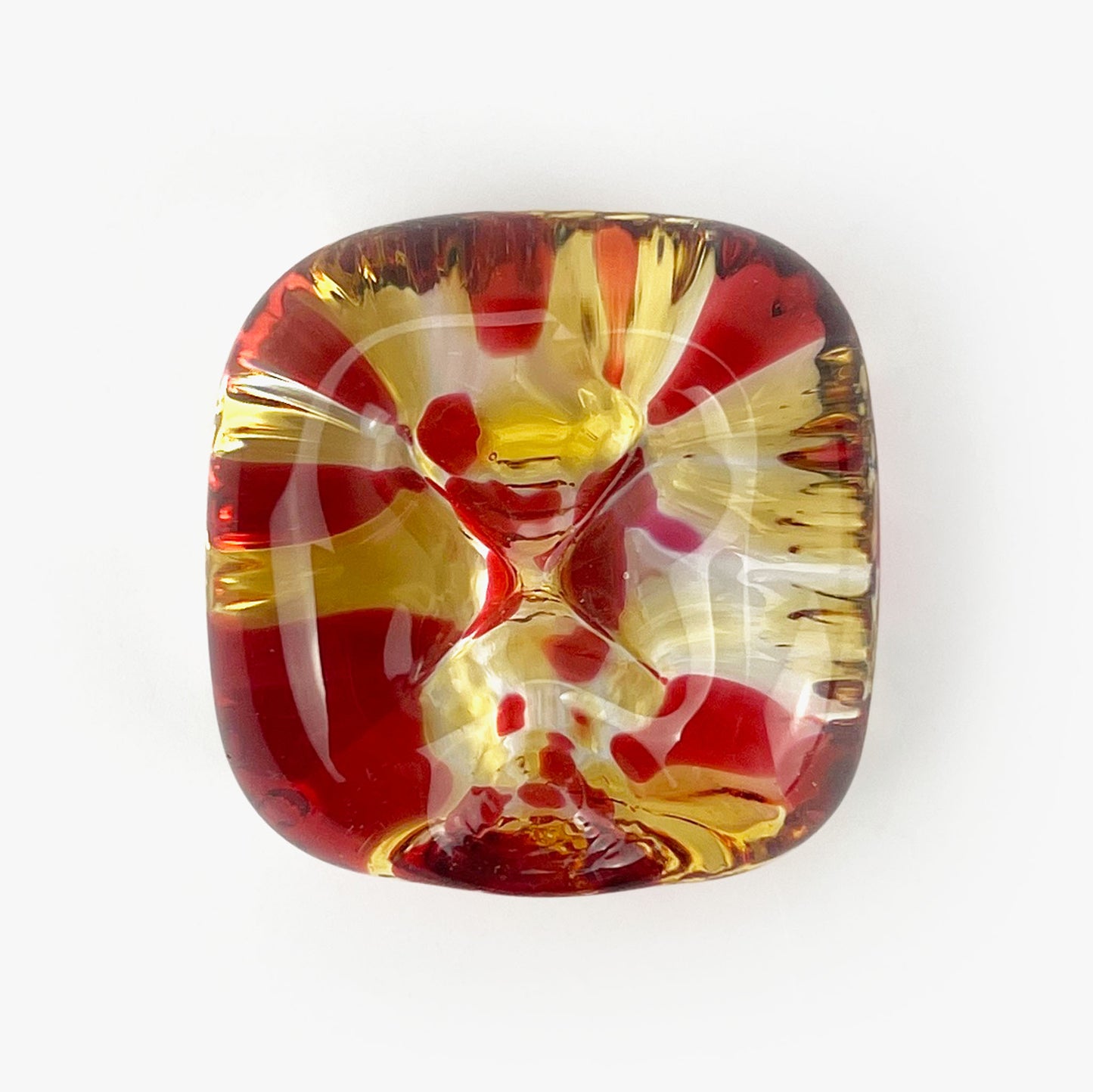 Glass Chopstick Rest Apple (1.5")