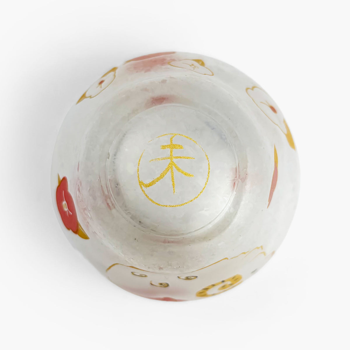 Glass Sake Cup Eto - Sheep (2.5oz)