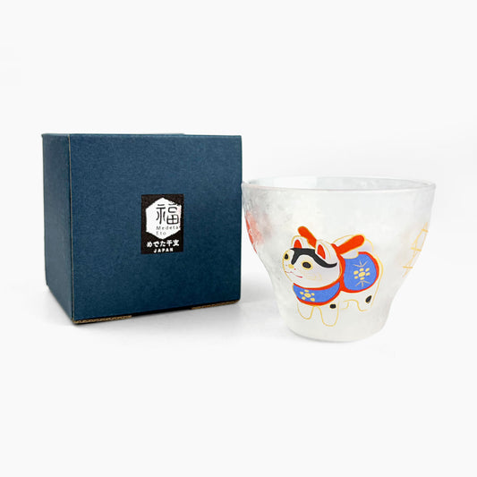 Glass Sake Cup Eto - Dog (2.5oz)
