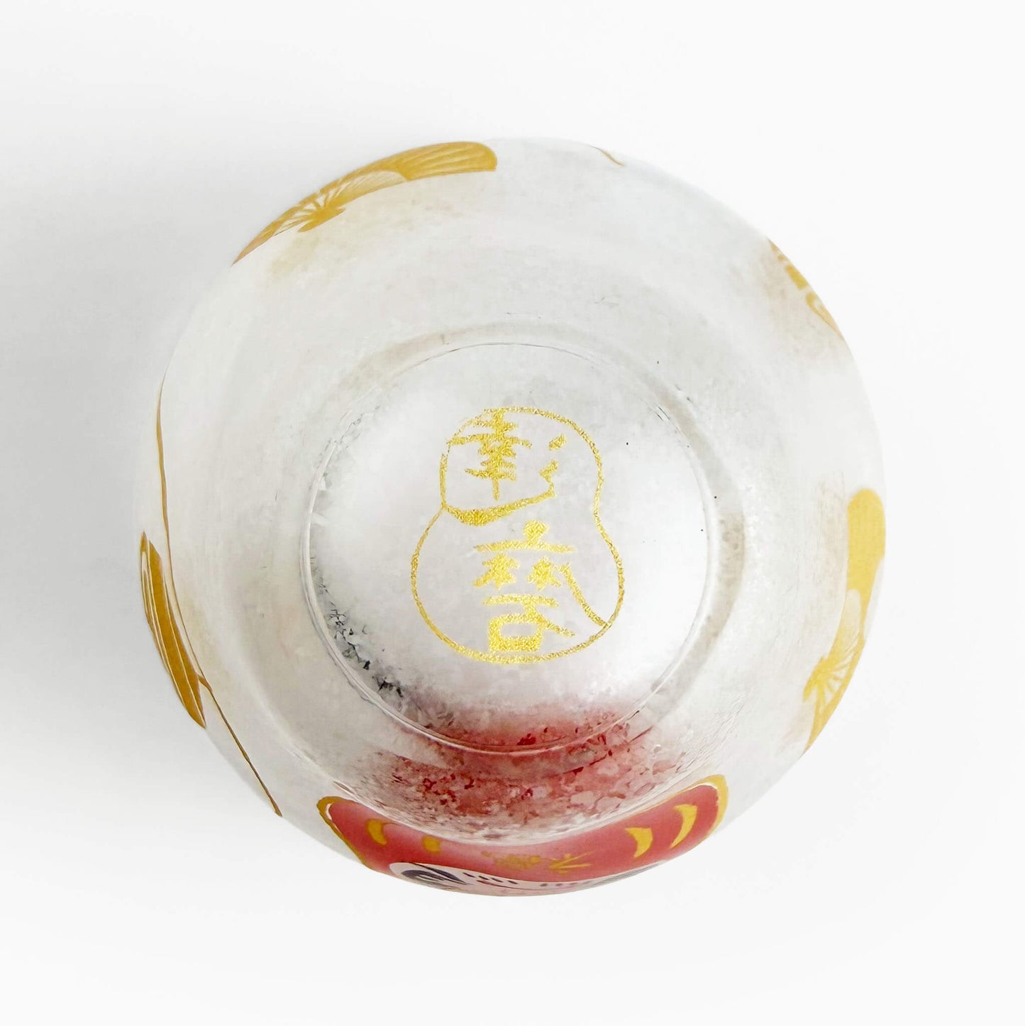 Glass Sake Cup Daruma (2.5oz)