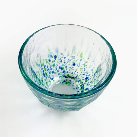 Glass Sake Cup Hanatsuzuri (1.5oz/2"D)