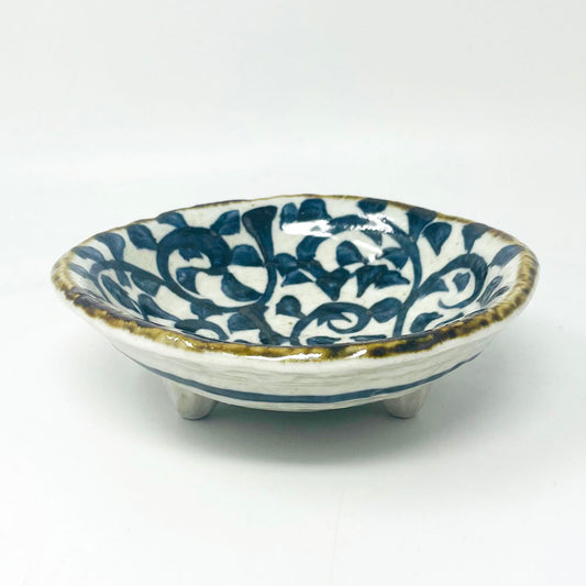 Tako Karakusa Footed Bowl (6"D) image 1